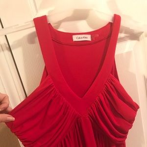 Red Calvin Klein Dress